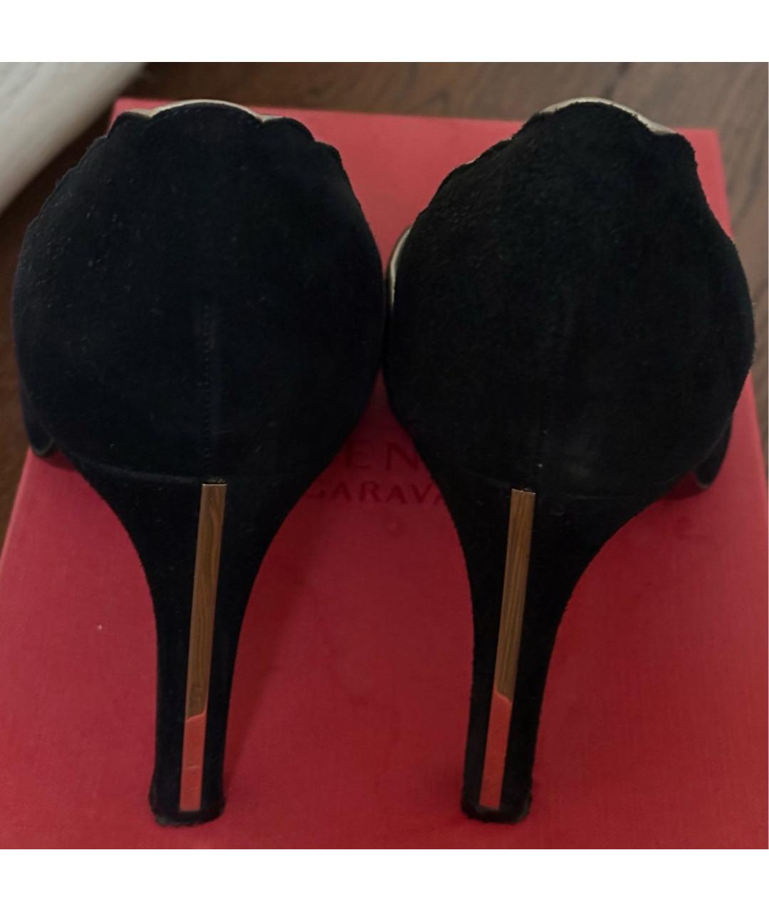 VALENTINO Черные замшевые туфли, фото 4