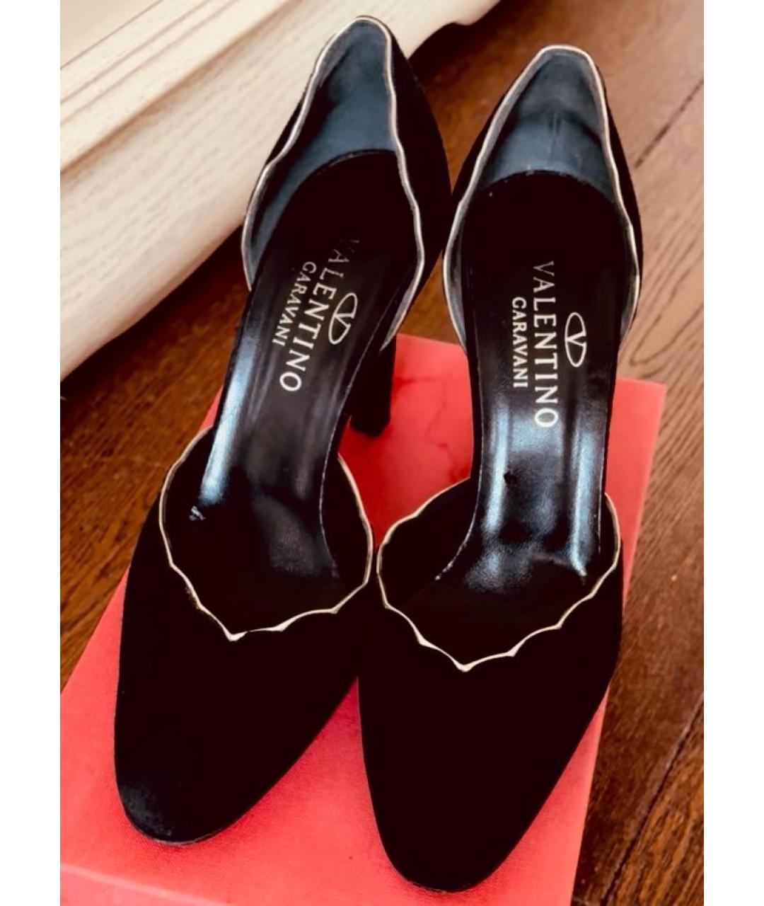 VALENTINO Черные замшевые туфли, фото 2