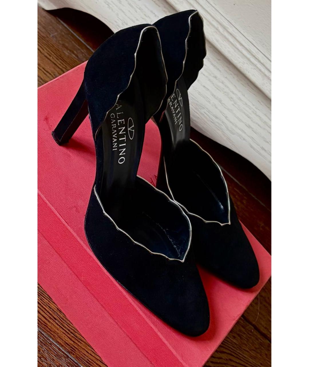VALENTINO Черные замшевые туфли, фото 8