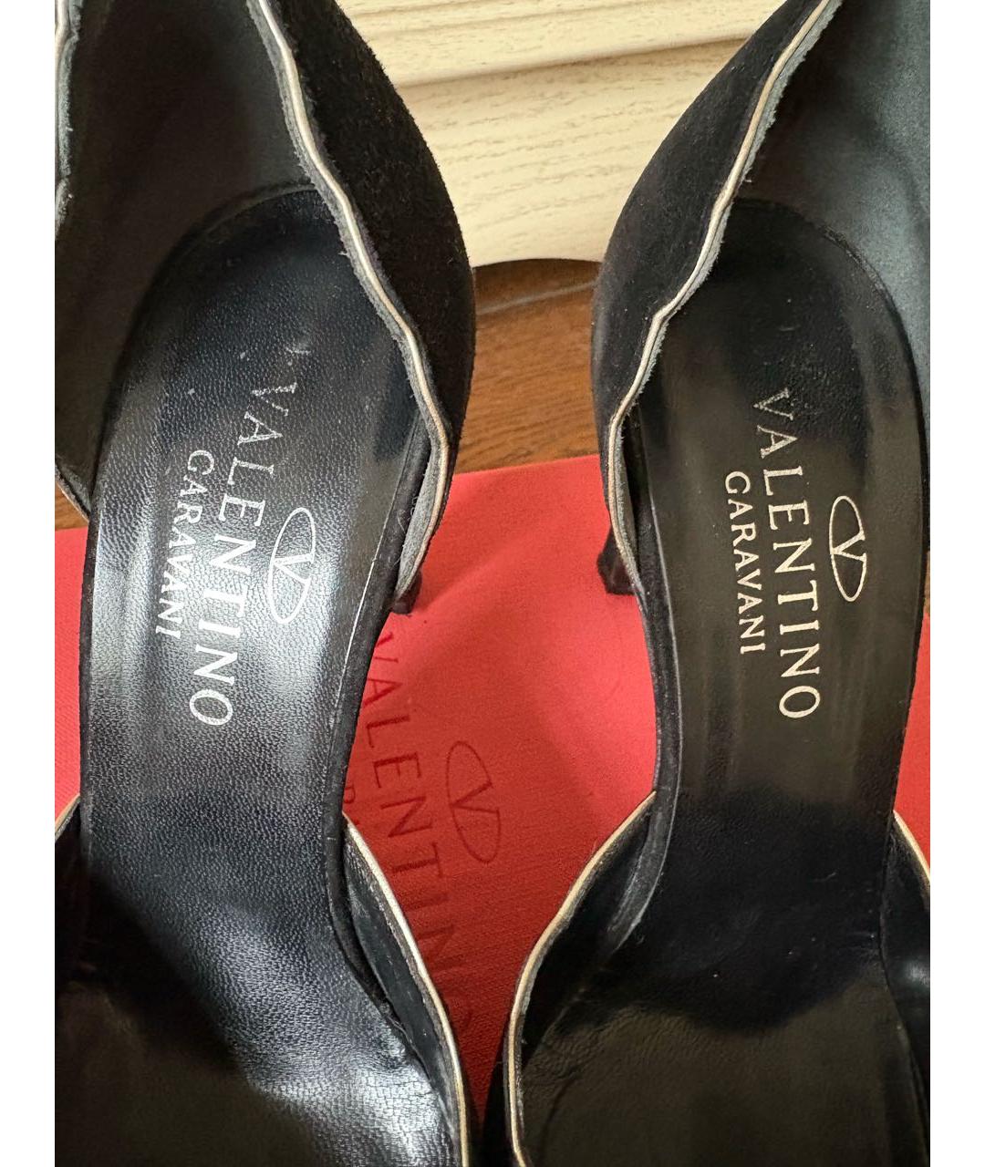 VALENTINO Черные замшевые туфли, фото 7