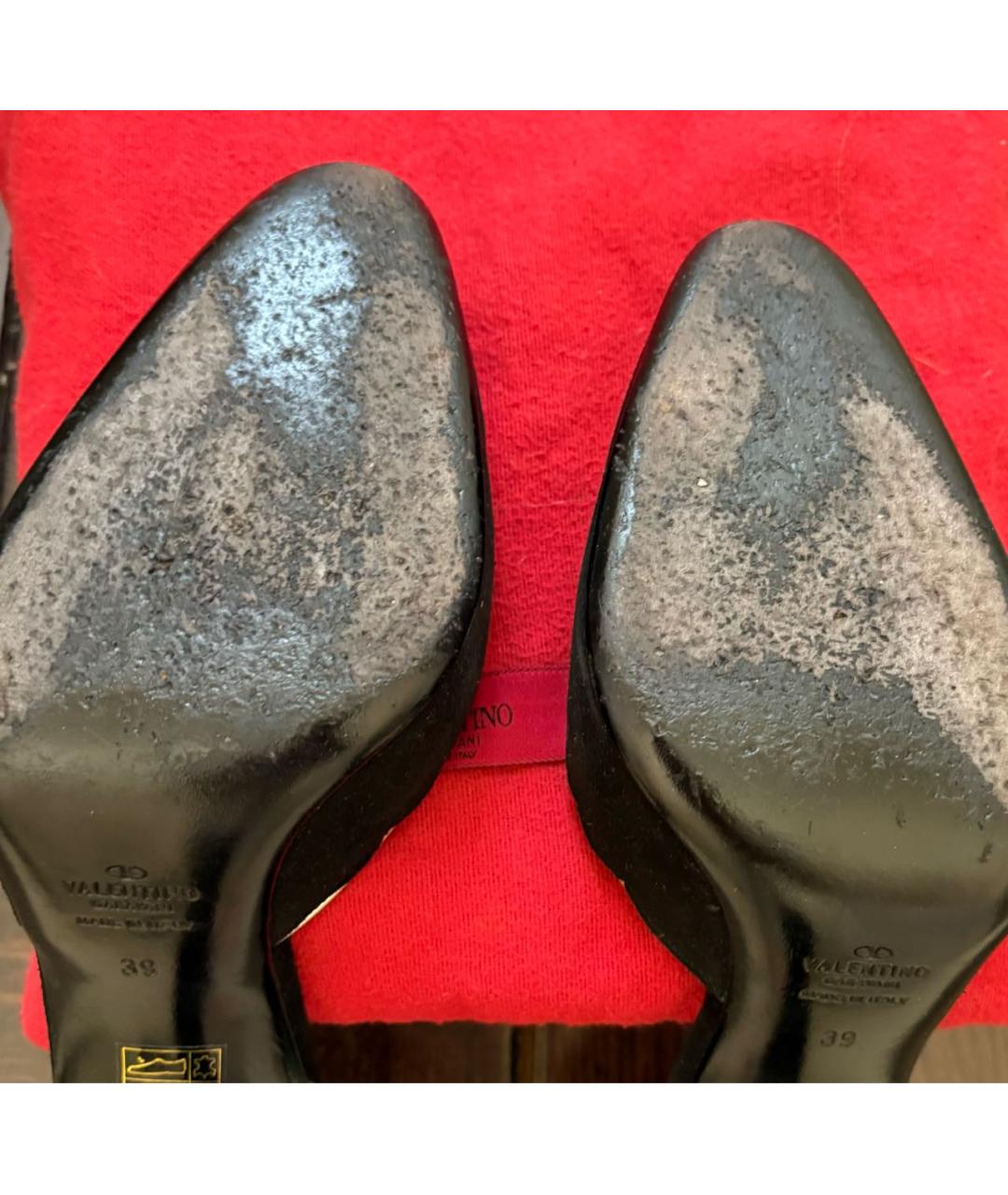VALENTINO Черные замшевые туфли, фото 5