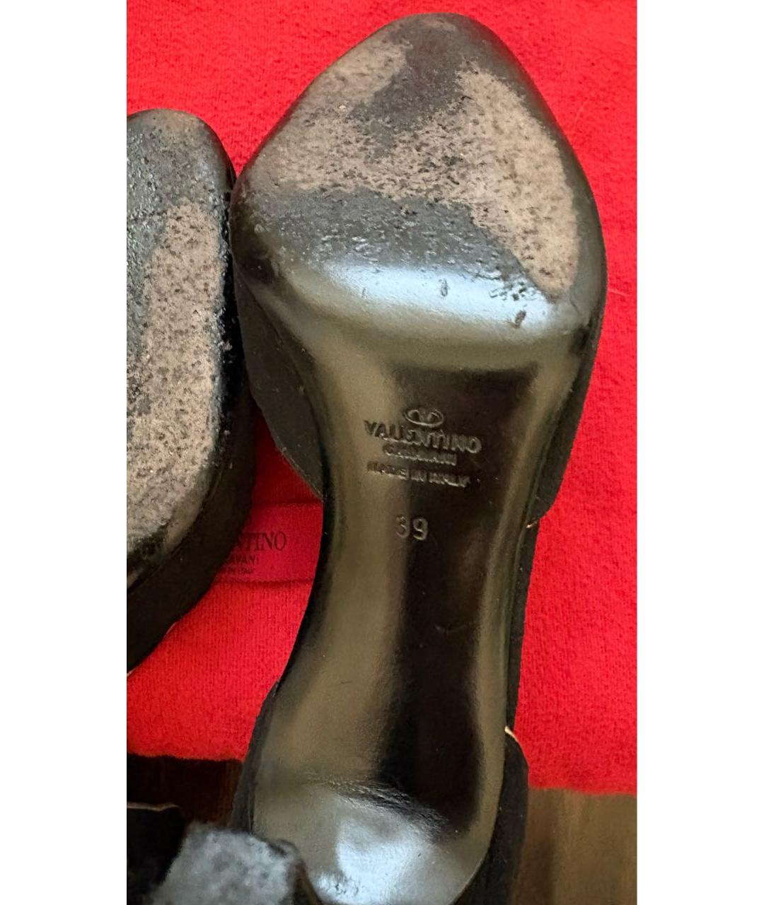 VALENTINO Черные замшевые туфли, фото 6