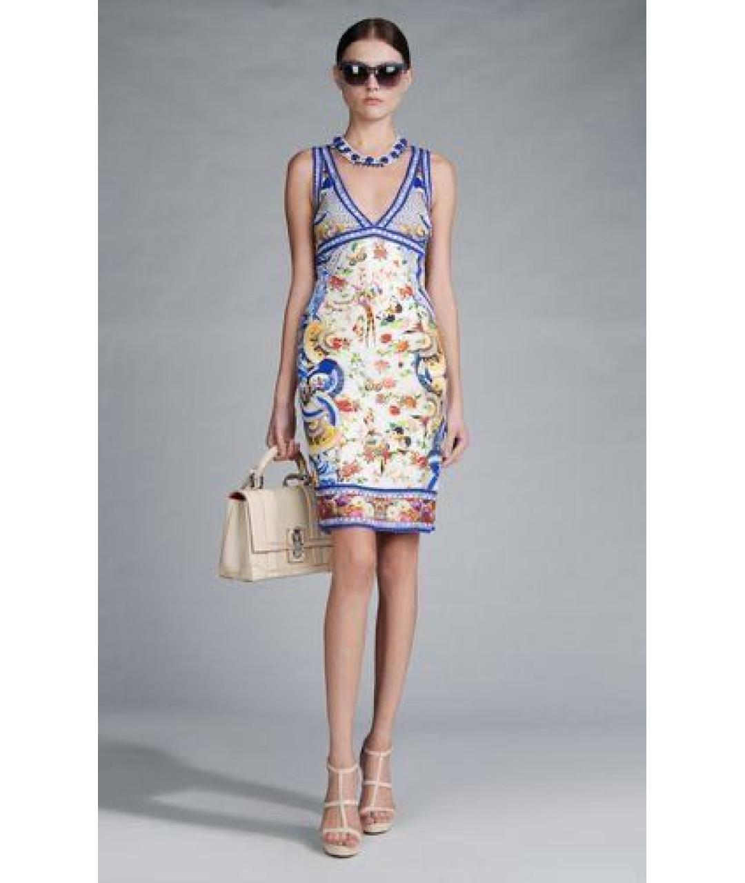 ROBERTO CAVALLI Мульти вискозное коктейльное платье, фото 2