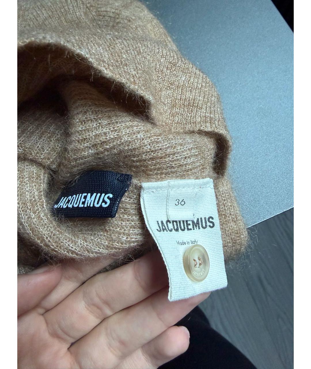 JACQUEMUS Коричневый шерстяной джемпер / свитер, фото 3