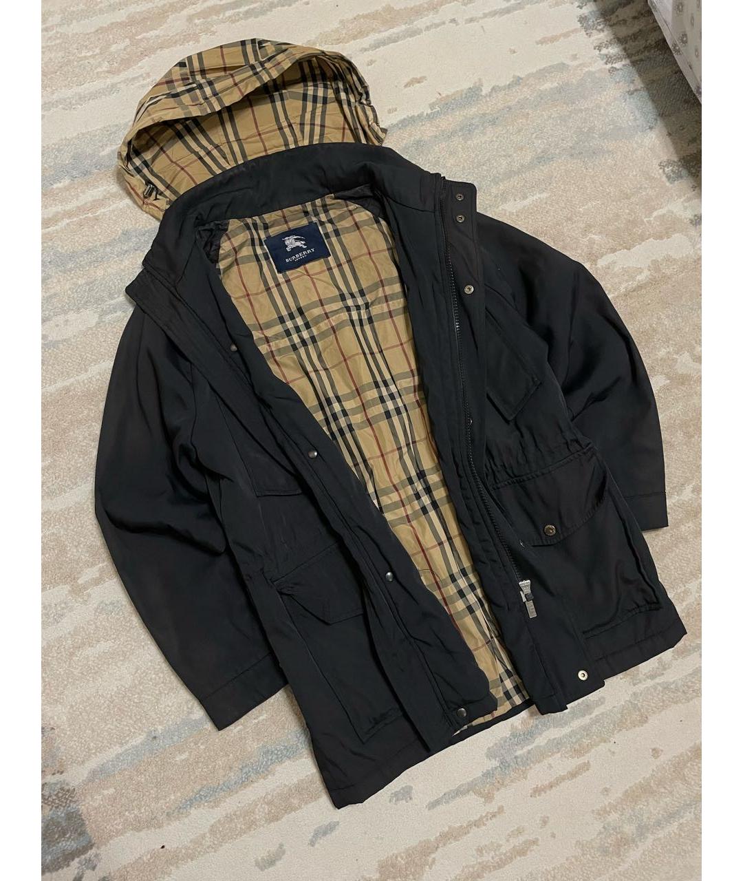 BURBERRY Черная полиэстеровая парка, фото 2