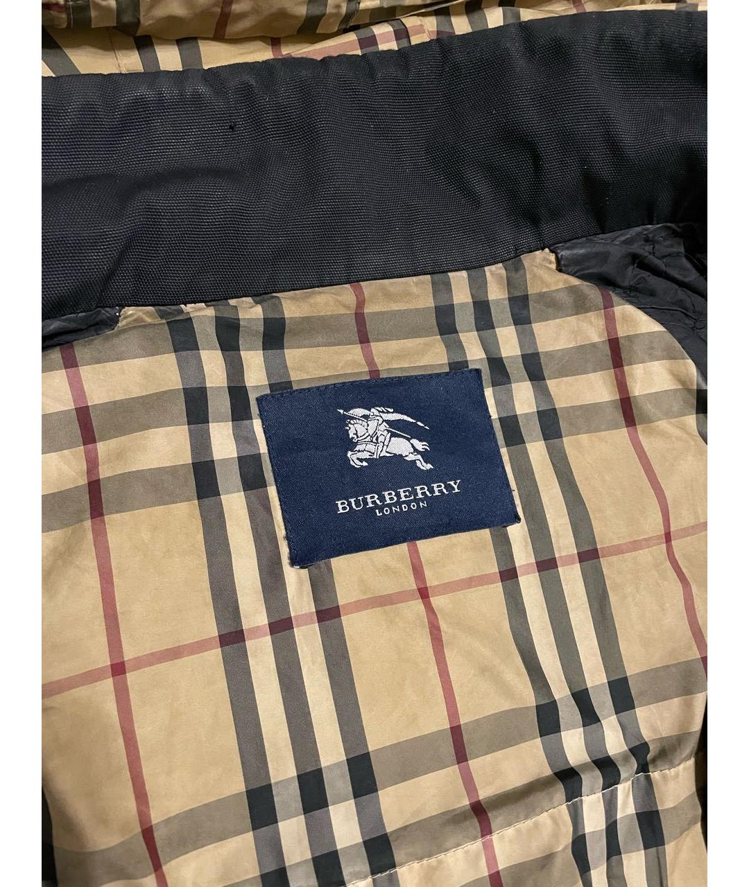 BURBERRY Черная полиэстеровая парка, фото 3