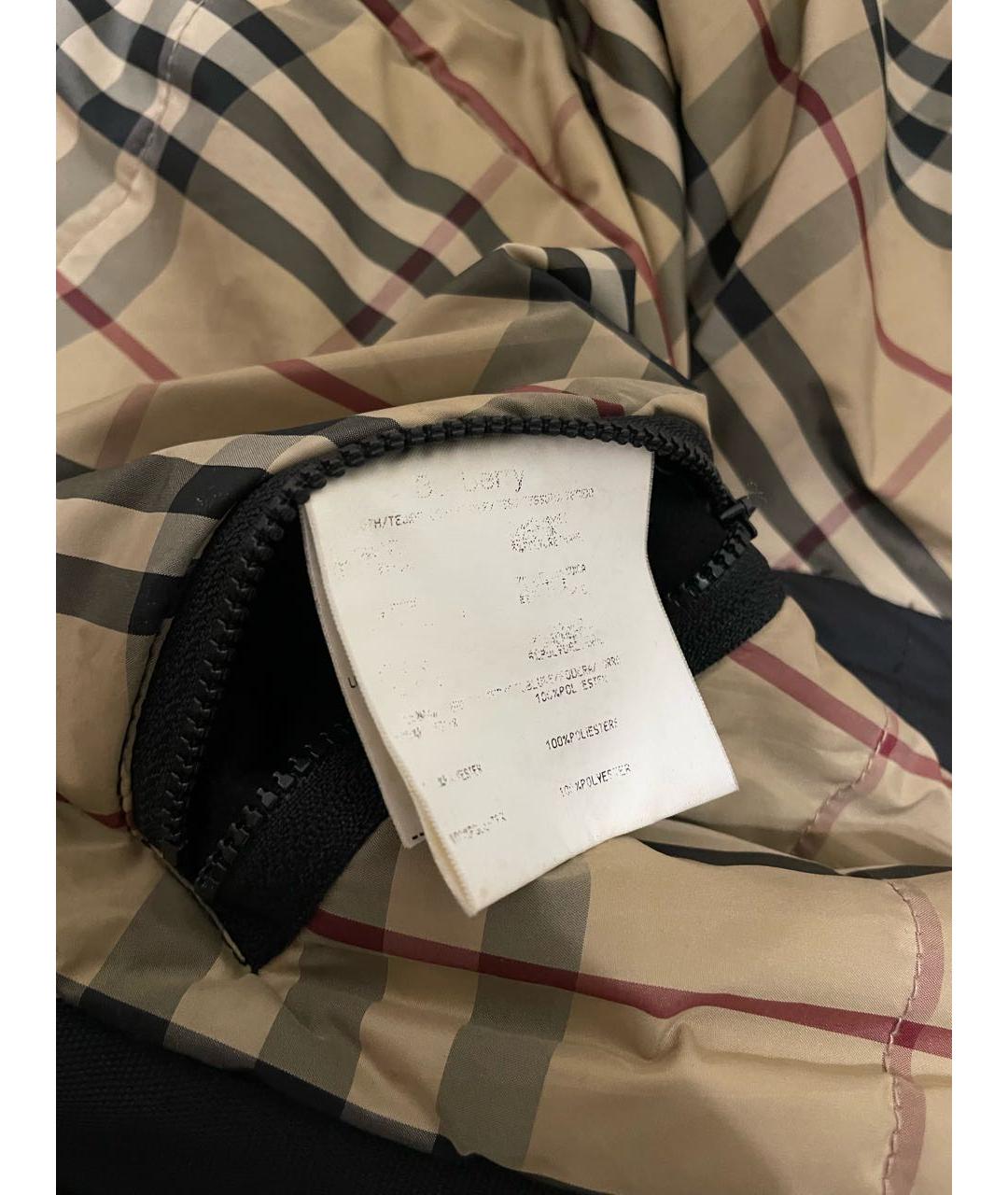 BURBERRY Черная полиэстеровая парка, фото 4