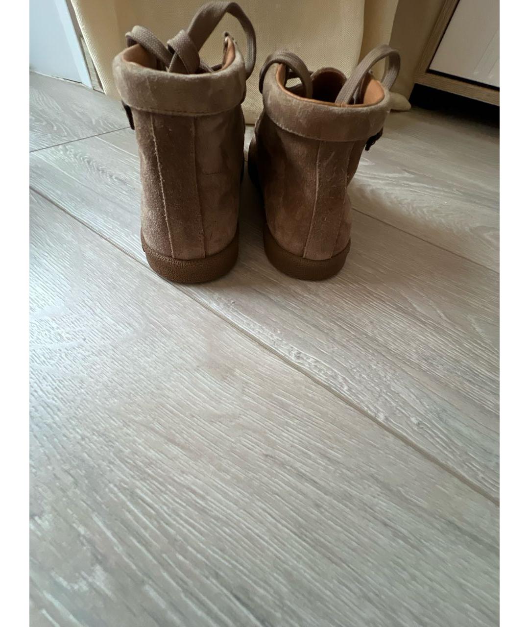 DOLCE & GABBANA KIDS Коричневые замшевые ботинки, фото 4