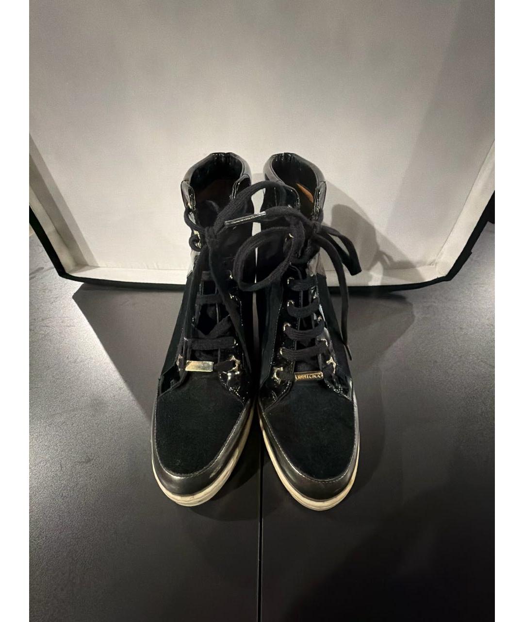 JIMMY CHOO Черные замшевые ботинки, фото 2