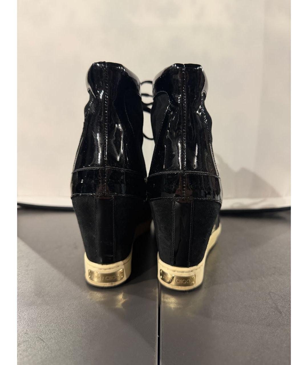 JIMMY CHOO Черные замшевые ботинки, фото 4