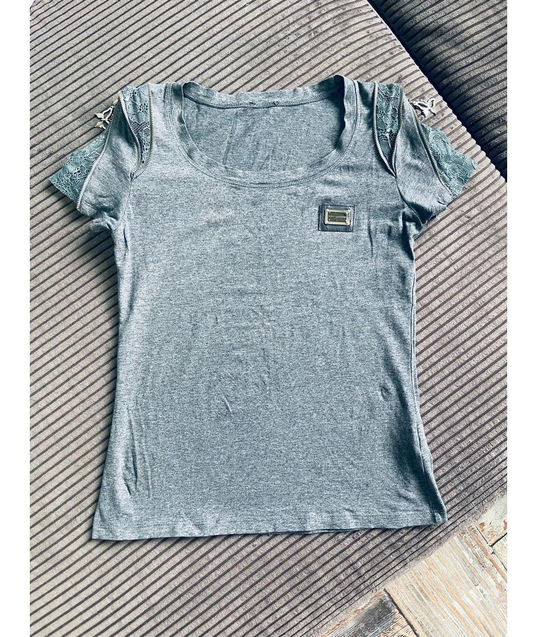 DOLCE&GABBANA Серая футболка, фото 4