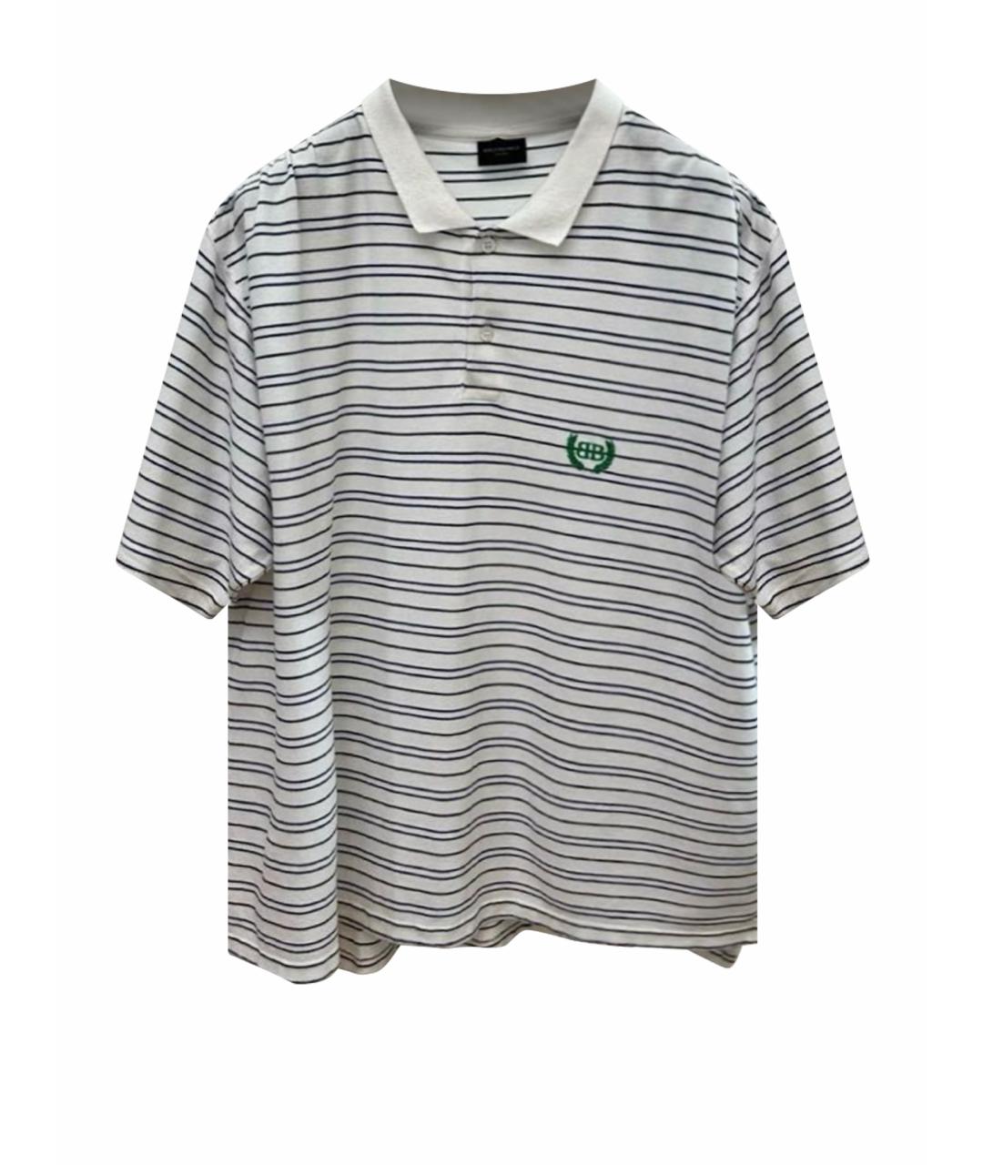 BALENCIAGA Хлопковое поло с коротким рукавом, фото 1