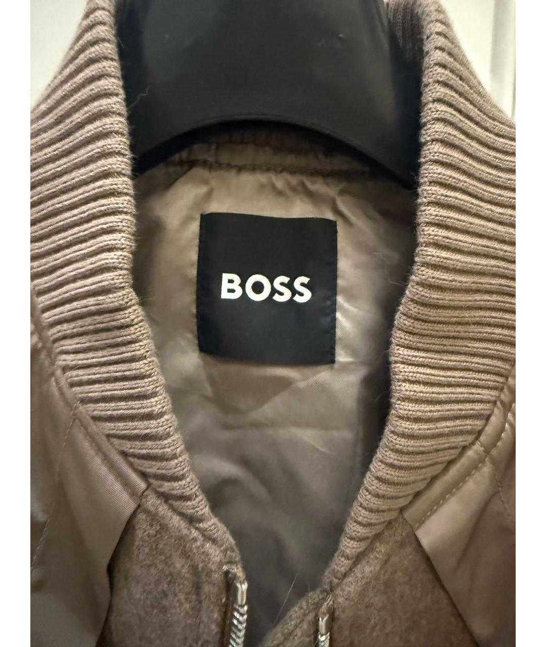 HUGO BOSS Коричневая шерстяная куртка, фото 3