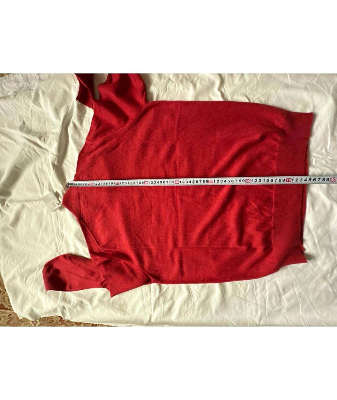 BRUNELLO CUCINELLI Красный кашемировый джемпер / свитер, фото 6