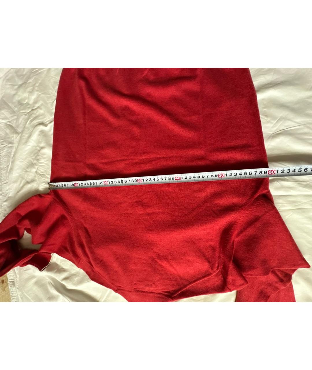 BRUNELLO CUCINELLI Красный кашемировый джемпер / свитер, фото 5