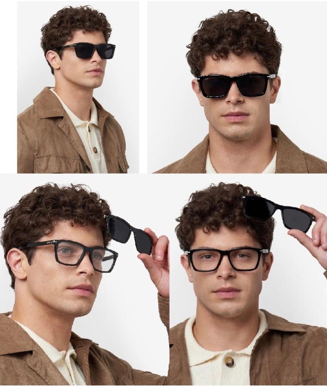 HUGO BOSS Черные пластиковые солнцезащитные очки, фото 6