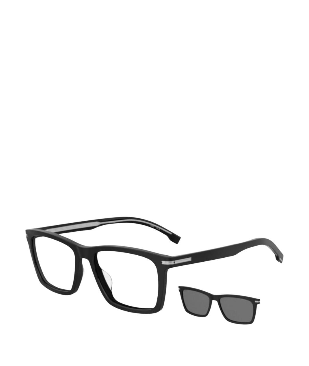 HUGO BOSS Черные пластиковые солнцезащитные очки, фото 1