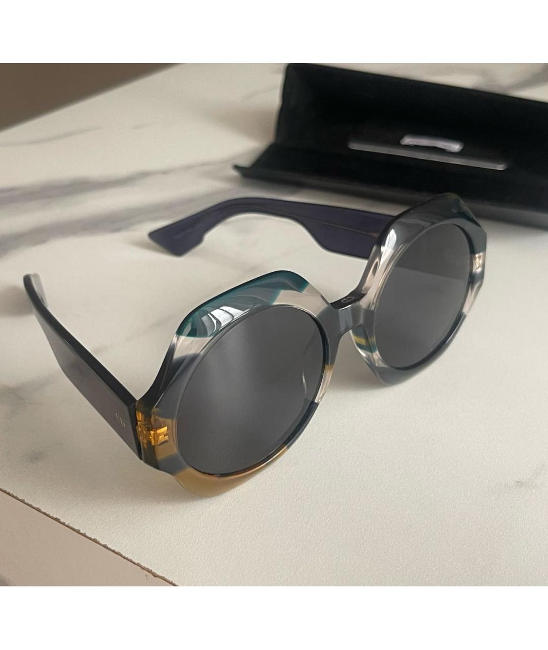 CHRISTIAN DIOR Мульти пластиковые солнцезащитные очки, фото 5