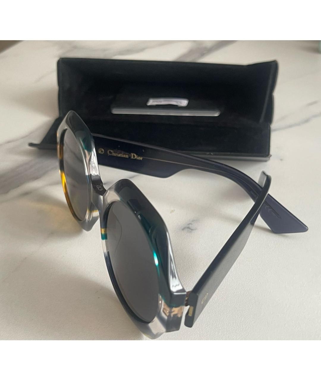 CHRISTIAN DIOR Мульти пластиковые солнцезащитные очки, фото 2