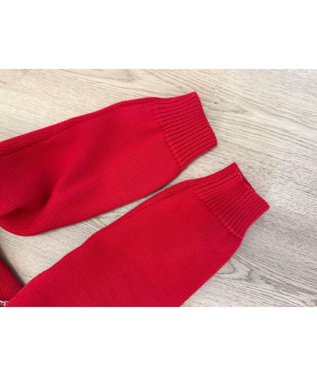 PINKO Красный хлопковый кардиган, фото 6