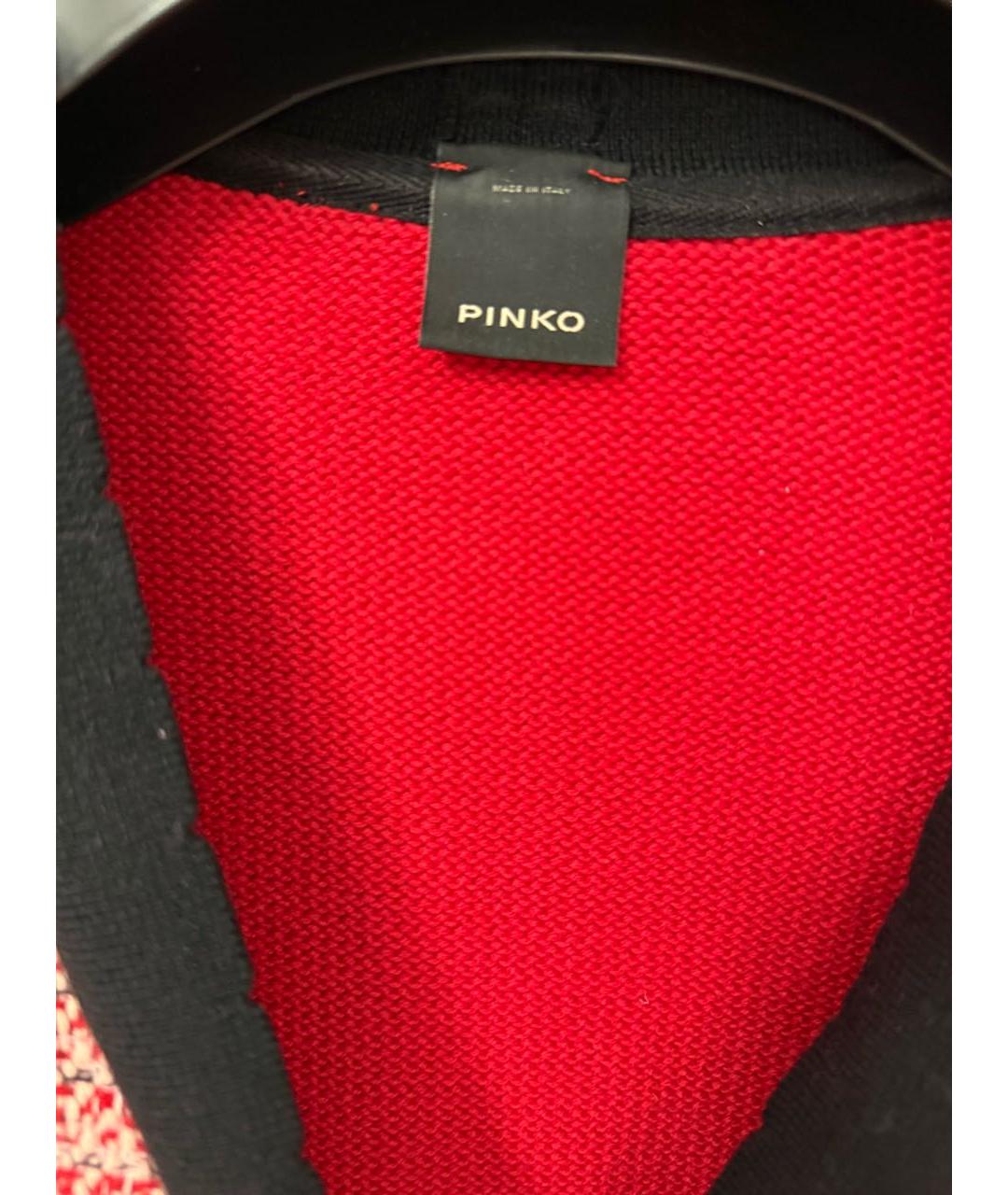 PINKO Красный хлопковый кардиган, фото 3