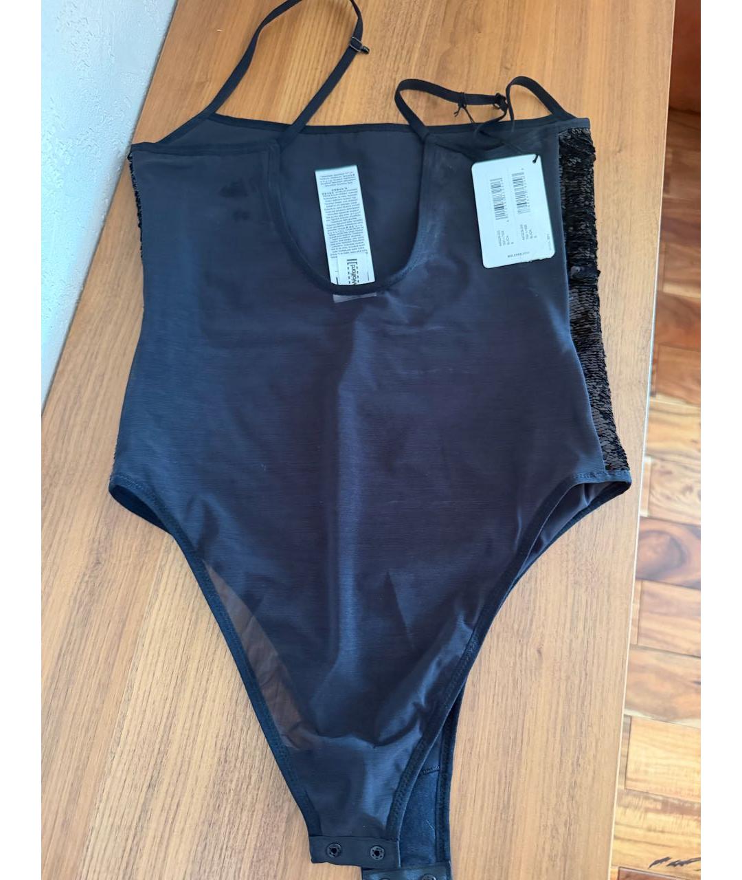 WOLFORD Черное полиэстеровое боди, фото 6