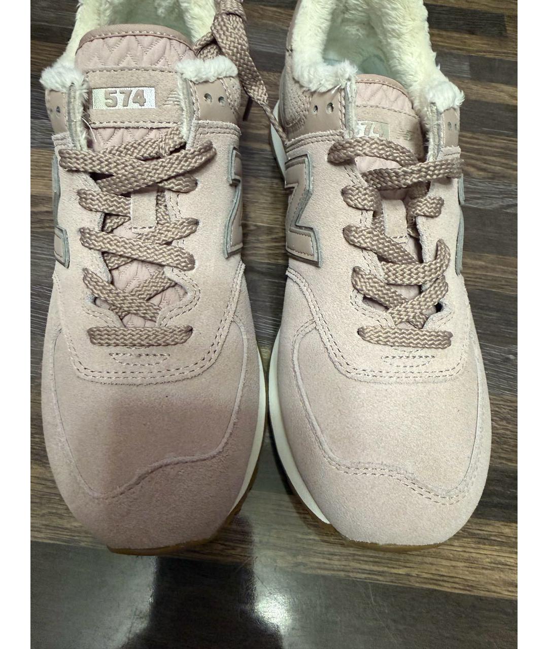 NEW BALANCE Коралловые замшевые кроссовки, фото 6