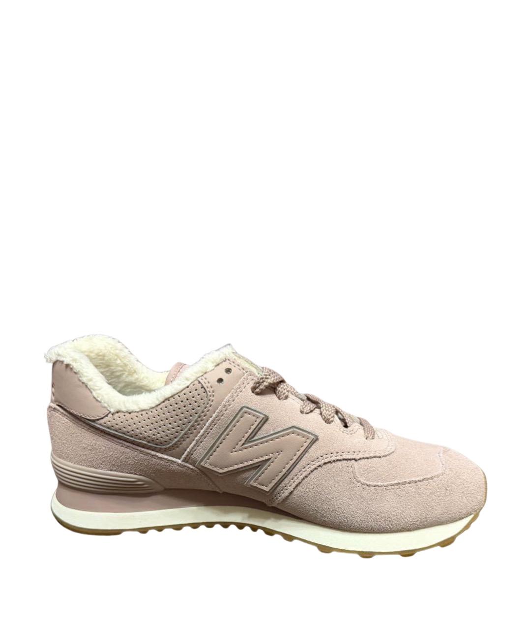 NEW BALANCE Коралловые замшевые кроссовки, фото 1