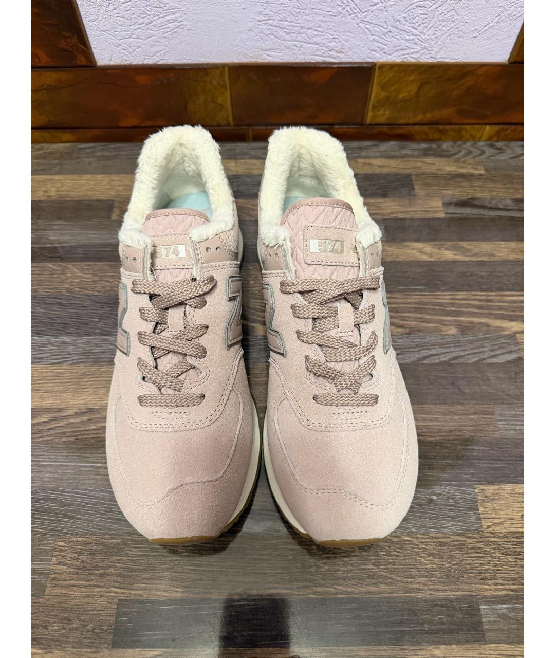 NEW BALANCE Коралловые замшевые кроссовки, фото 3