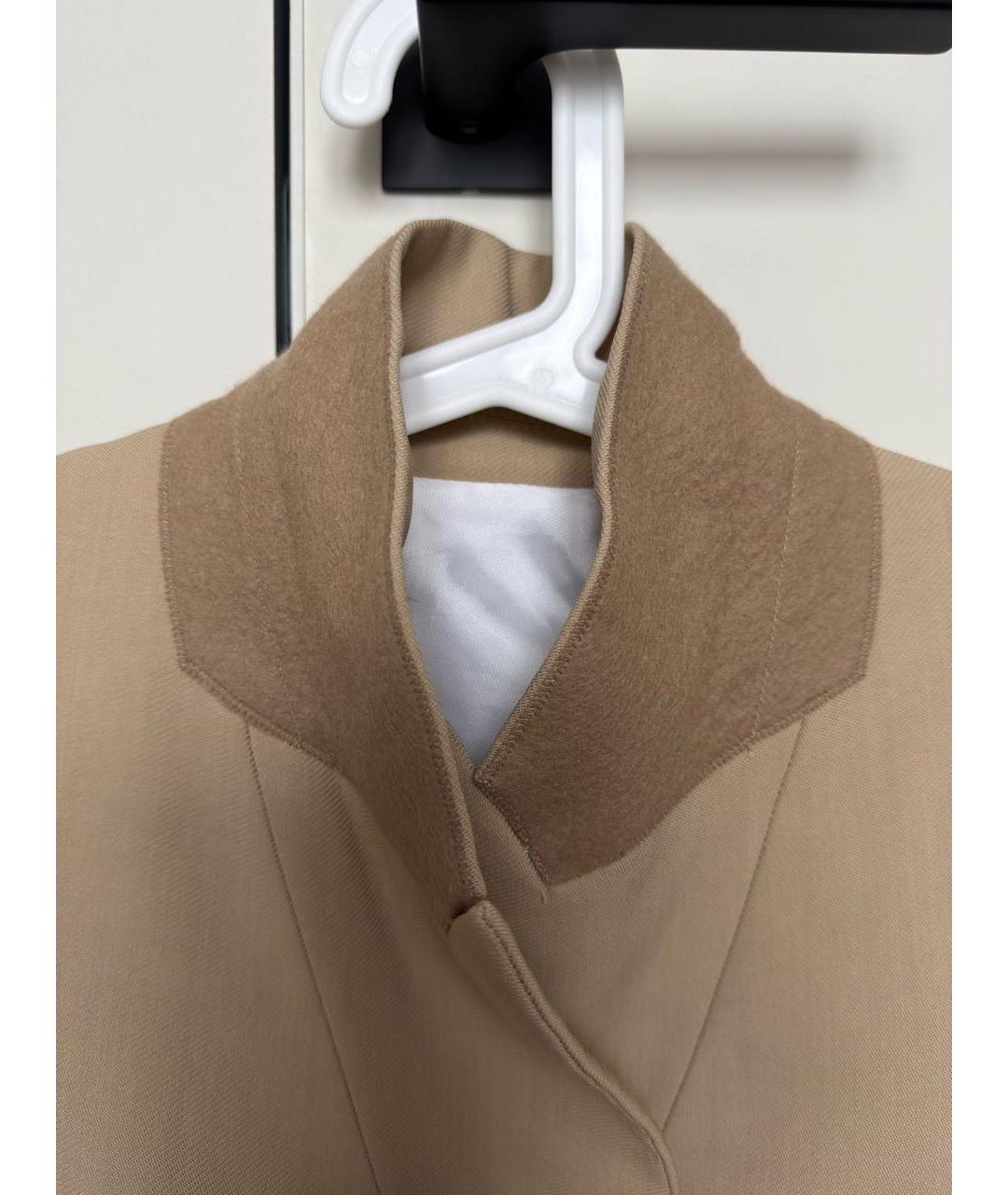 ACNE STUDIOS Бежевый вискозный жакет/пиджак, фото 4