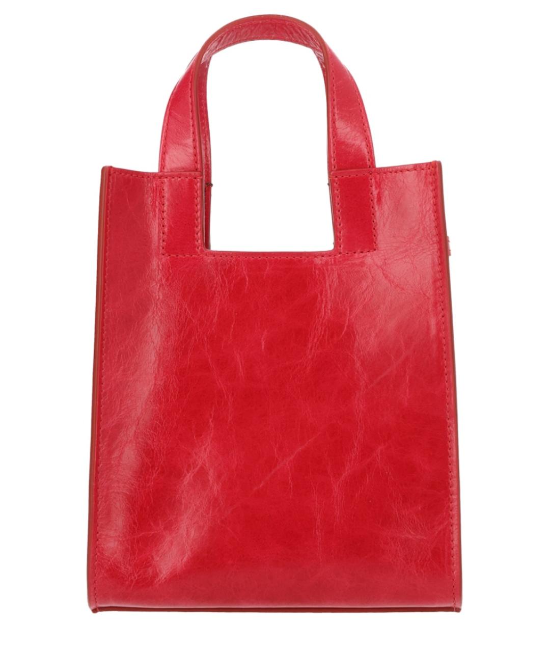 BALLY Красная кожаная сумка тоут, фото 3