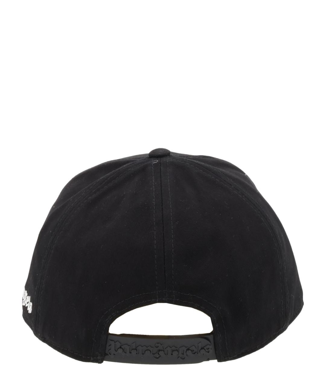 PALM ANGELS Черная хлопковая кепка, фото 2
