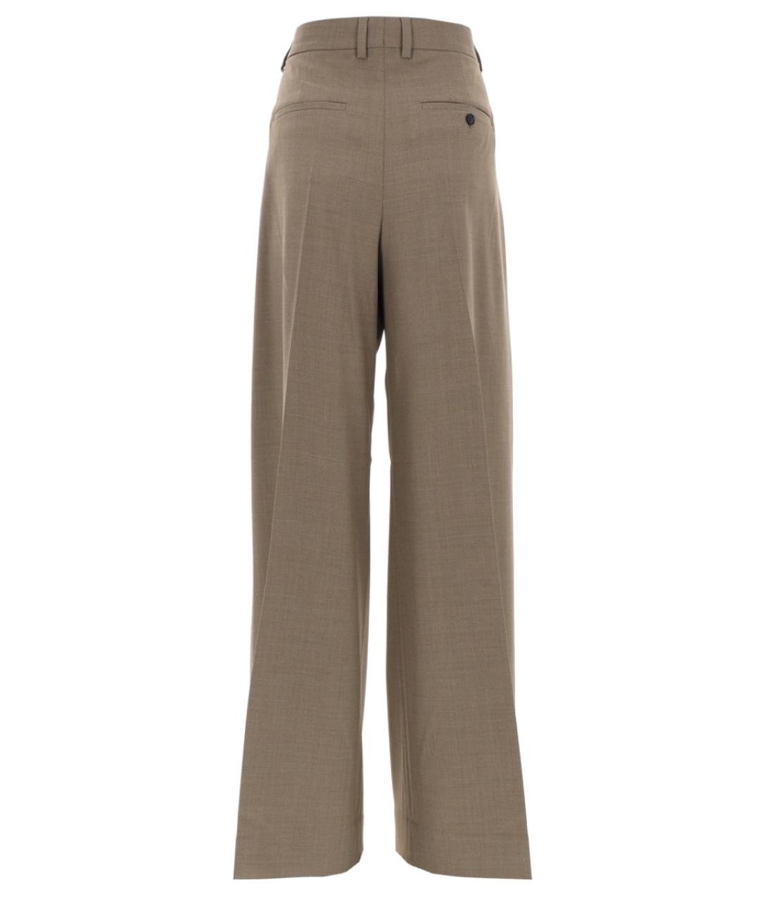 FILIPPA K Коричневые полиэстеровые брюки широкие, фото 2