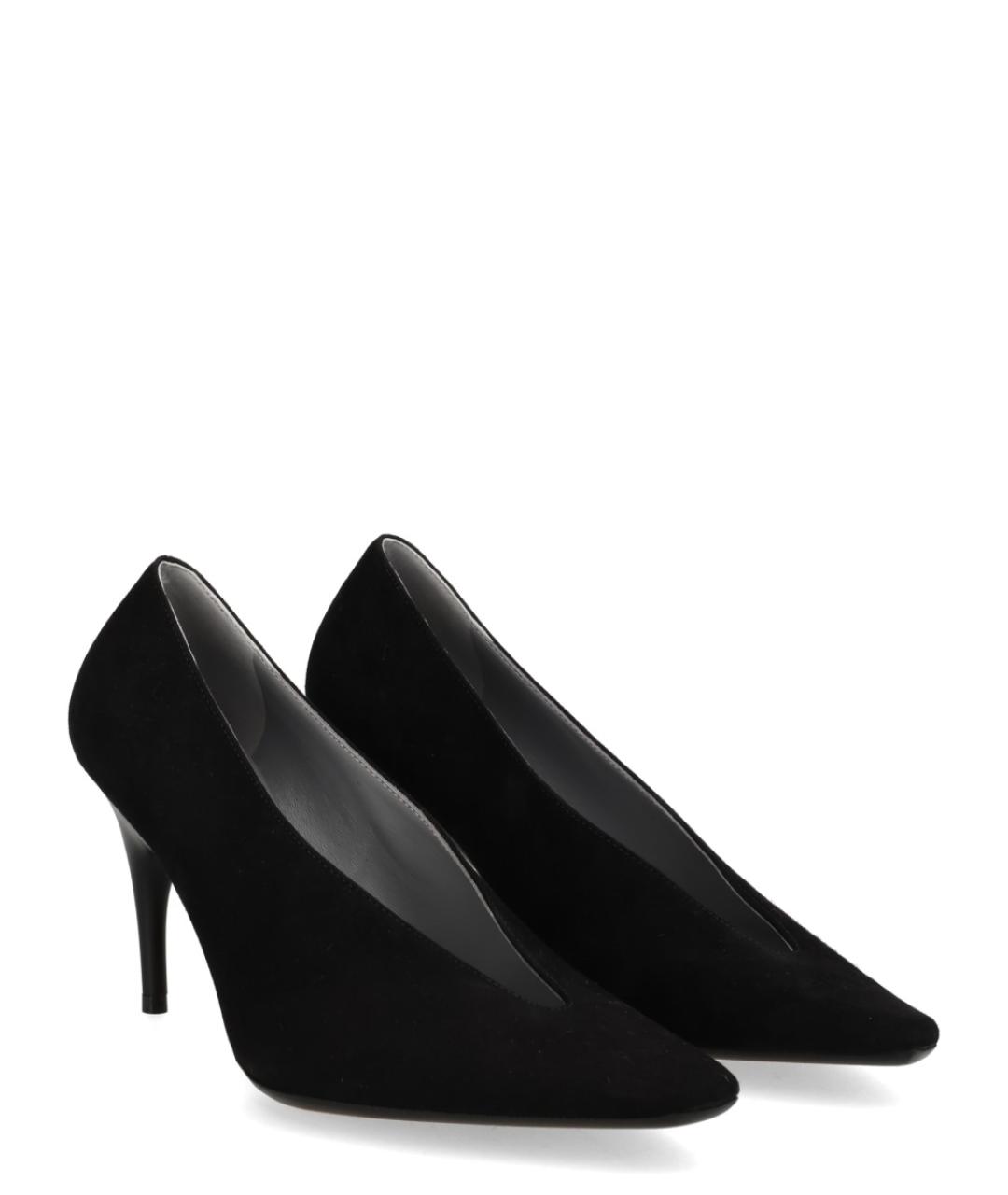 BALENCIAGA Черные кожаные туфли, фото 2