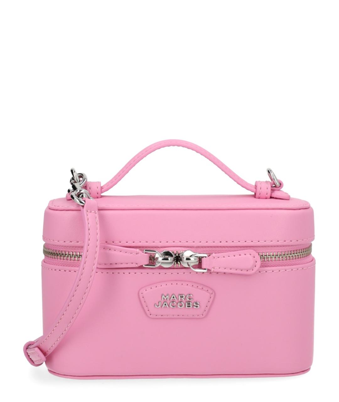 MARC JACOBS Розовая кожаная сумка с короткими ручками, фото 1