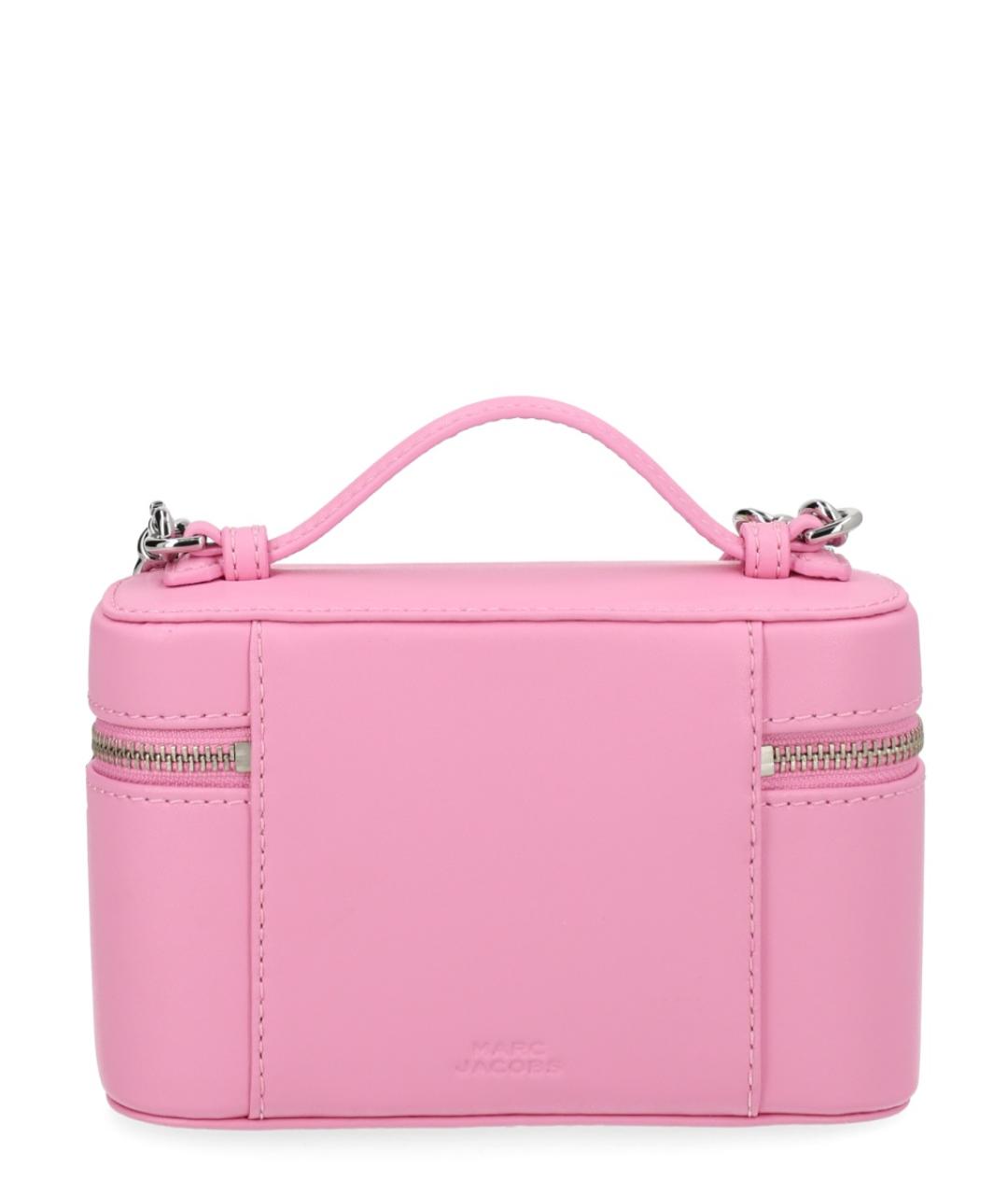 MARC JACOBS Розовая кожаная сумка с короткими ручками, фото 2