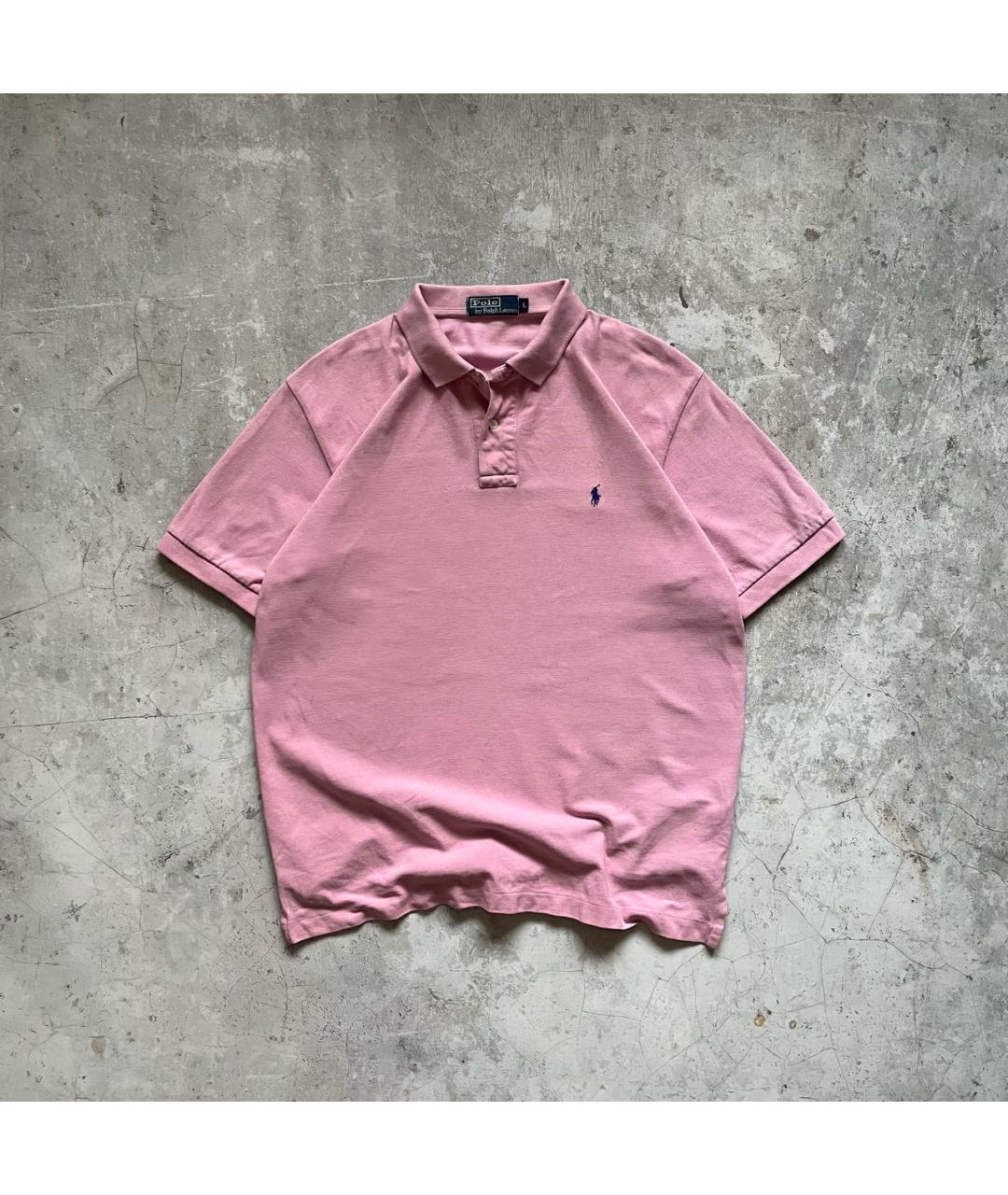 POLO RALPH LAUREN Розовое хлопковое поло с коротким рукавом, фото 5