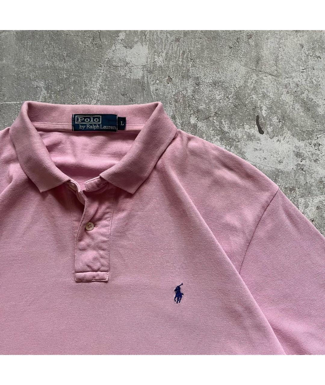 POLO RALPH LAUREN Розовое хлопковое поло с коротким рукавом, фото 3