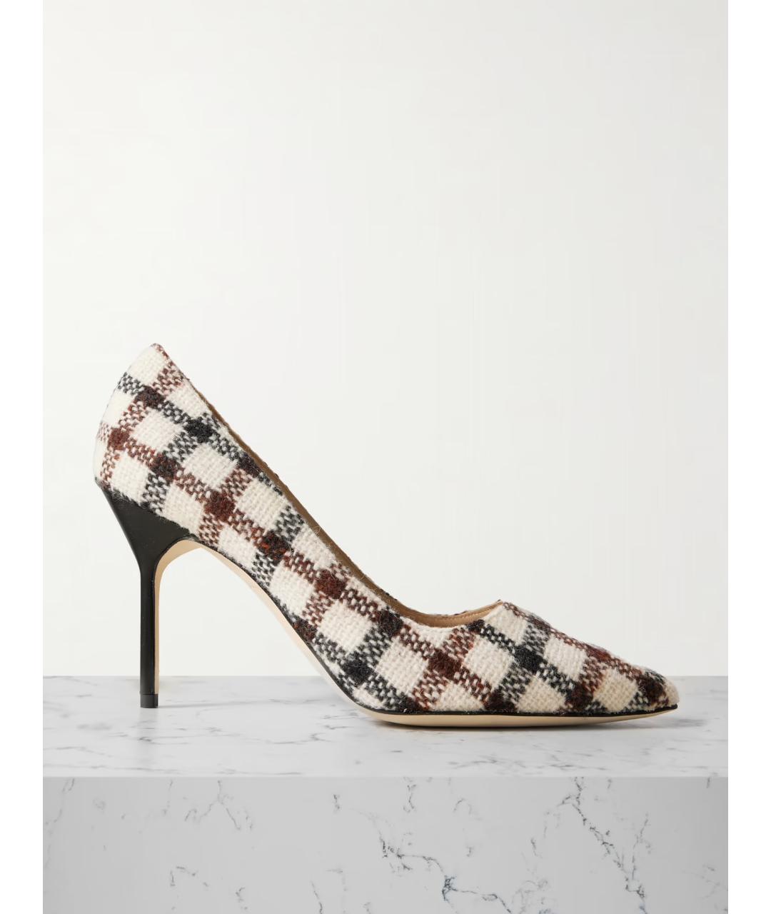 MANOLO BLAHNIK Мульти текстильные туфли, фото 5