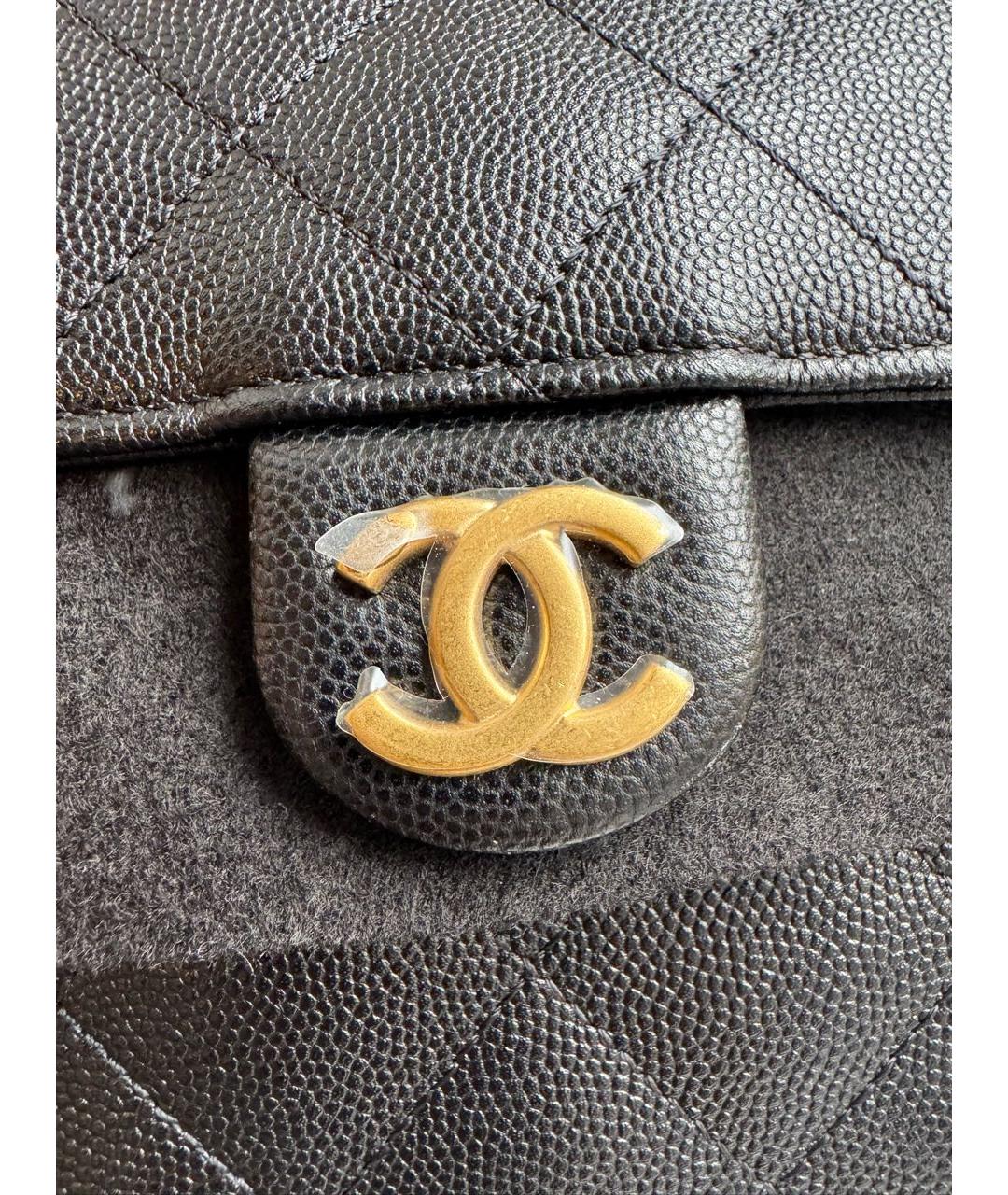 CHANEL Черная кожаная сумка через плечо, фото 5