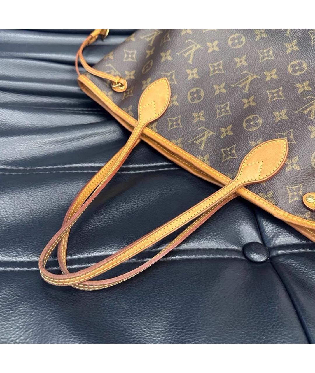 LOUIS VUITTON Коричневая сумка тоут, фото 5