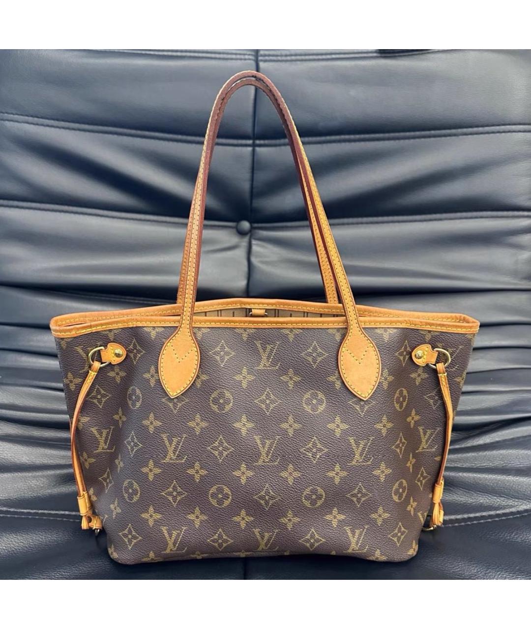 LOUIS VUITTON Коричневая сумка тоут, фото 3