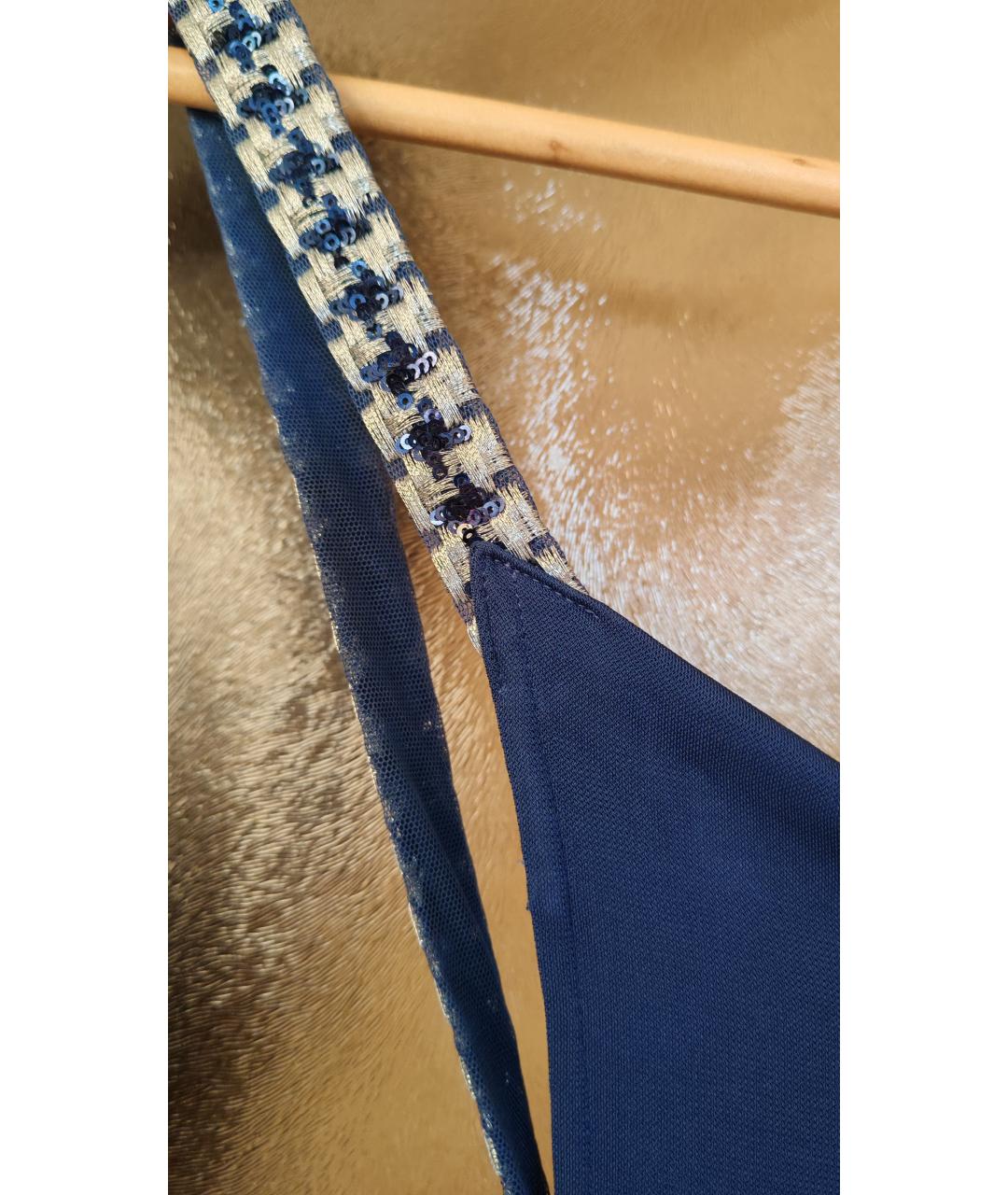 LA PERLA Синяя вискозная туника, фото 6