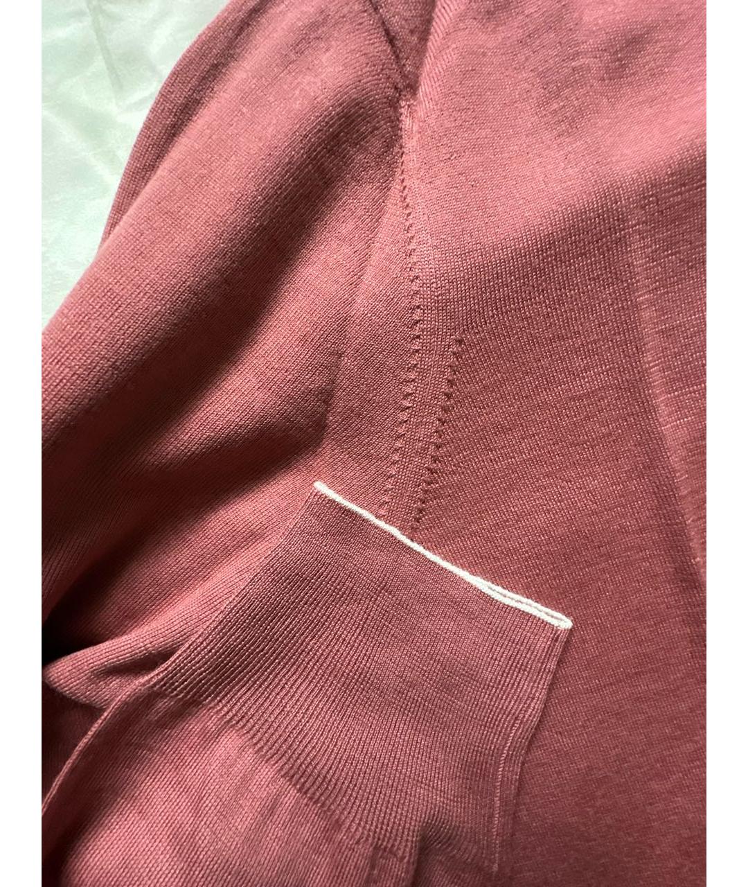 BRUNELLO CUCINELLI Коралловый шерстяной джемпер / свитер, фото 4