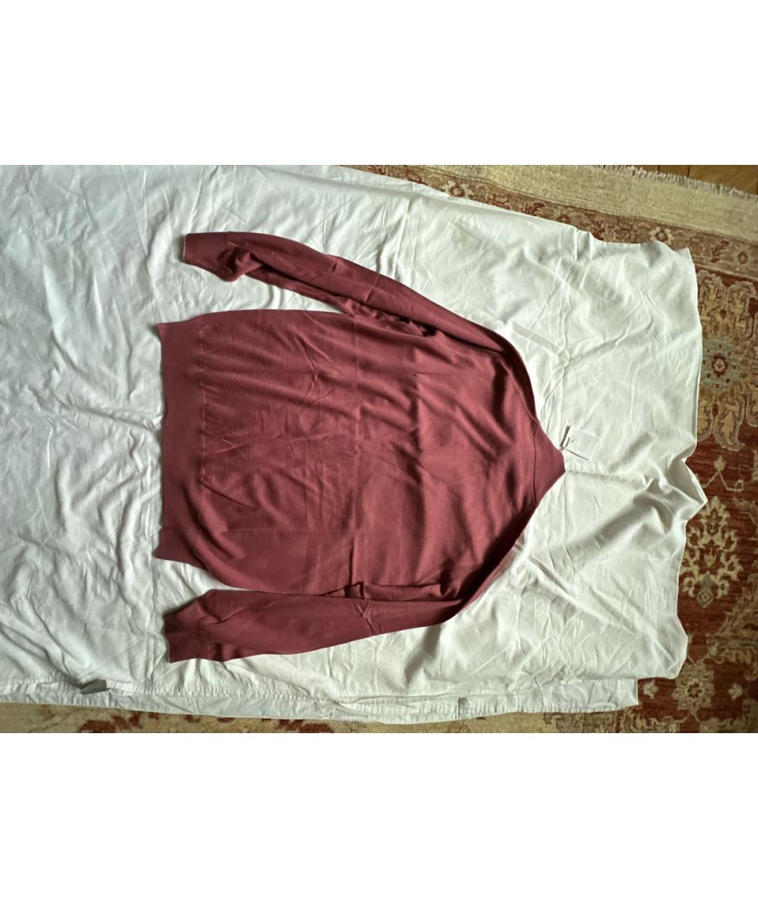 BRUNELLO CUCINELLI Коралловый шерстяной джемпер / свитер, фото 2