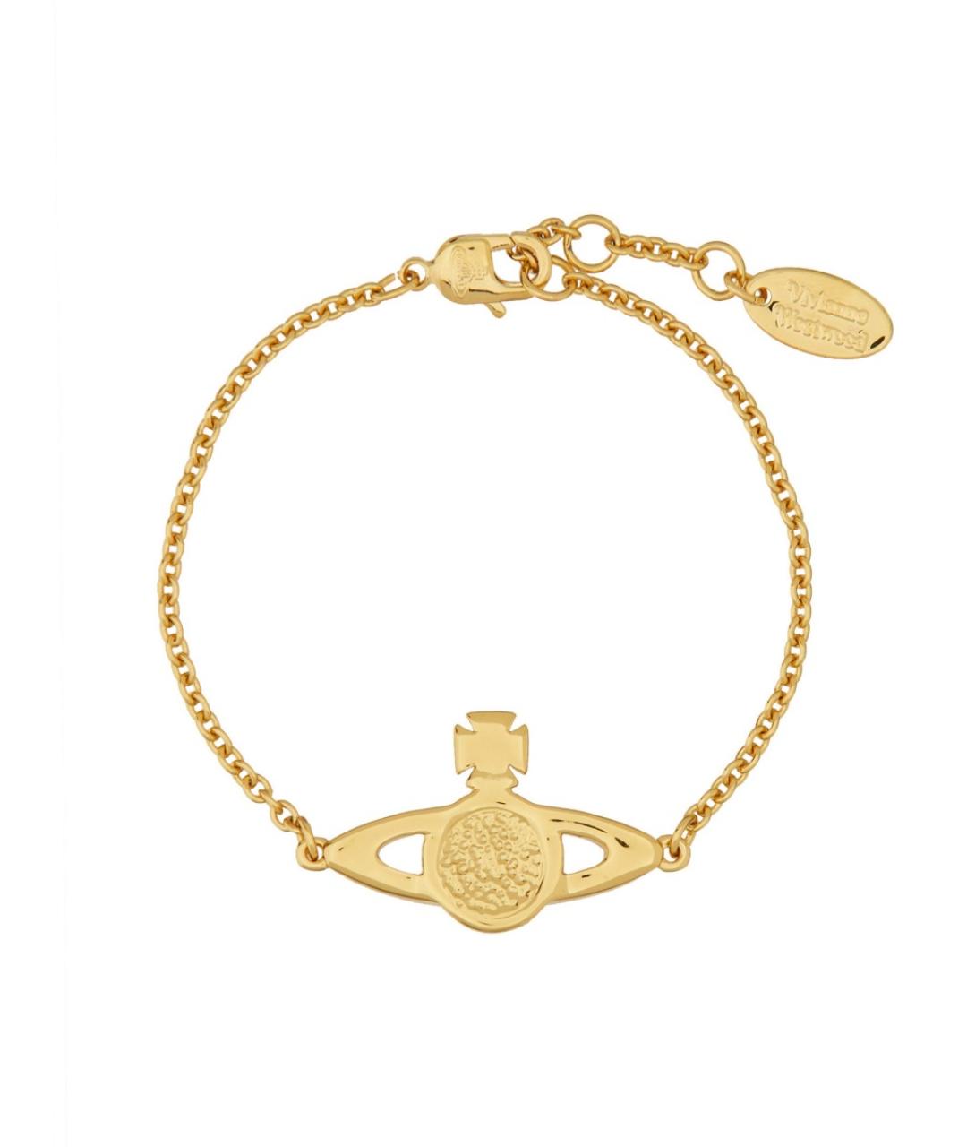 VIVIENNE WESTWOOD Золотой металлический браслет, фото 2