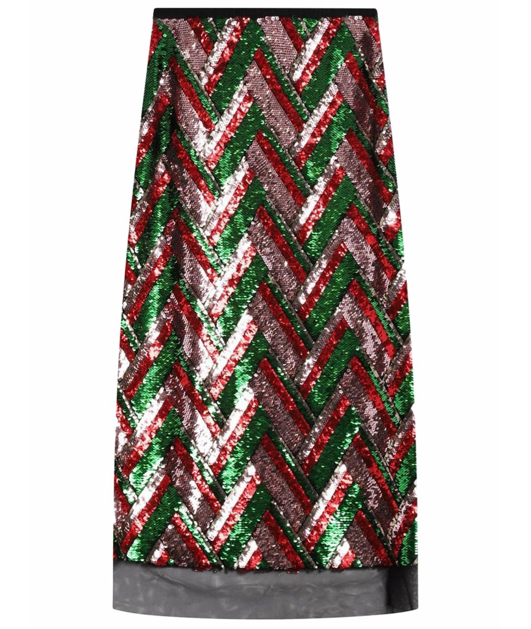 GUCCI Мульти юбка миди, фото 1