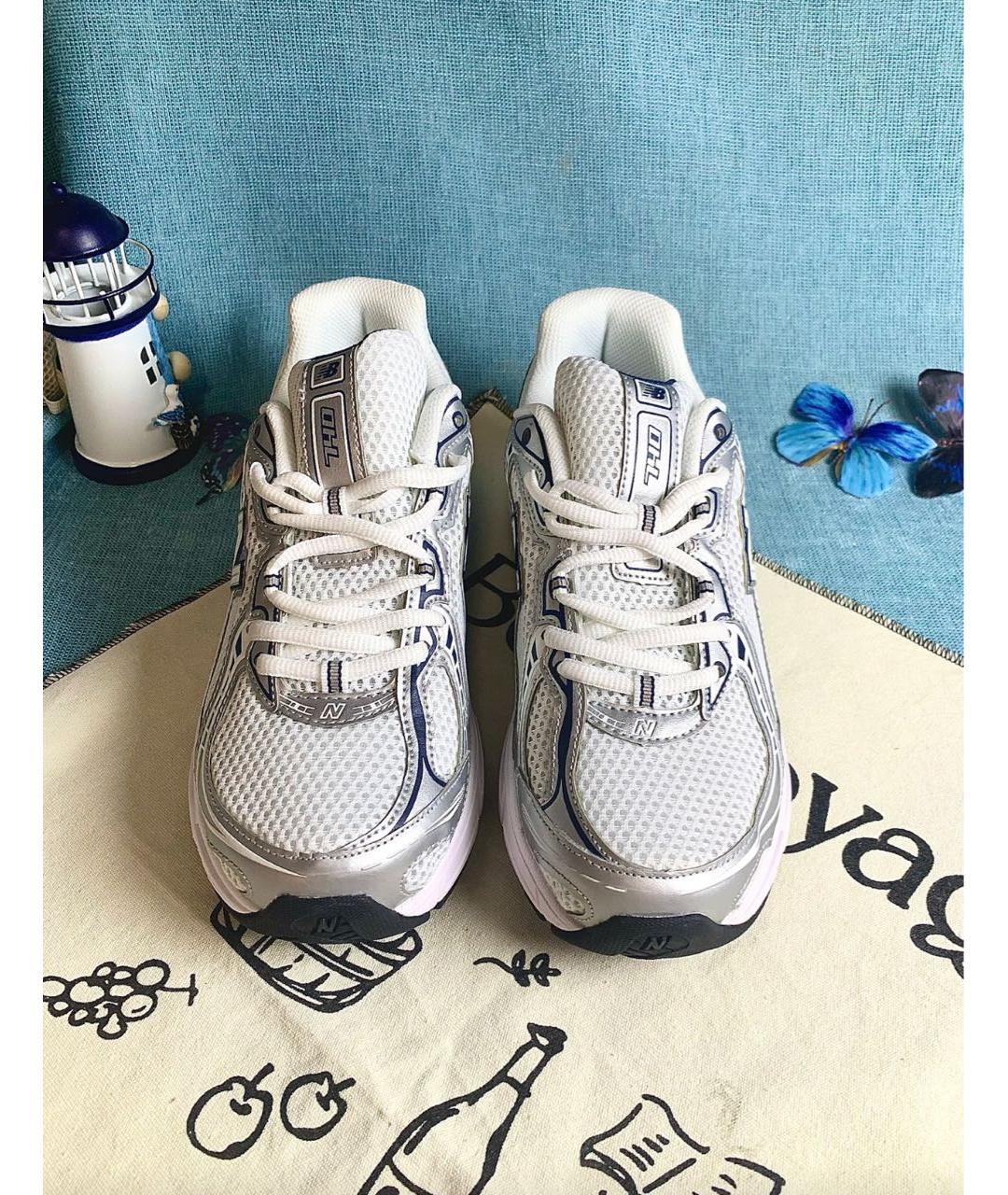 NEW BALANCE Белые кожаные кроссовки, фото 4