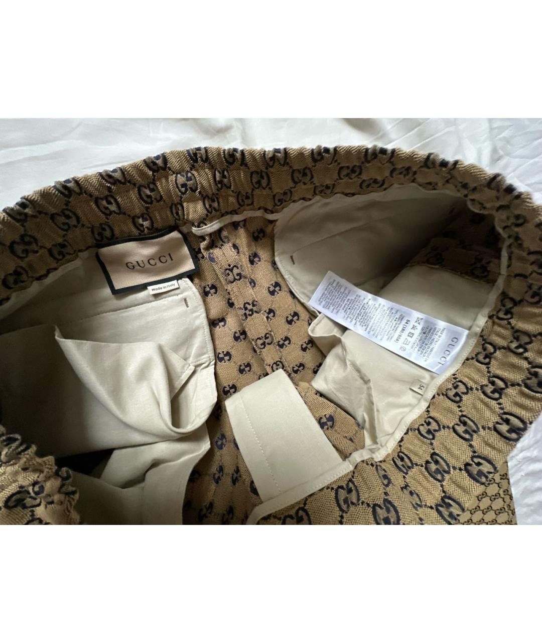 GUCCI Коричневые повседневные брюки, фото 2