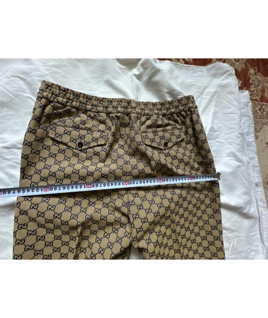 GUCCI Коричневые повседневные брюки, фото 6